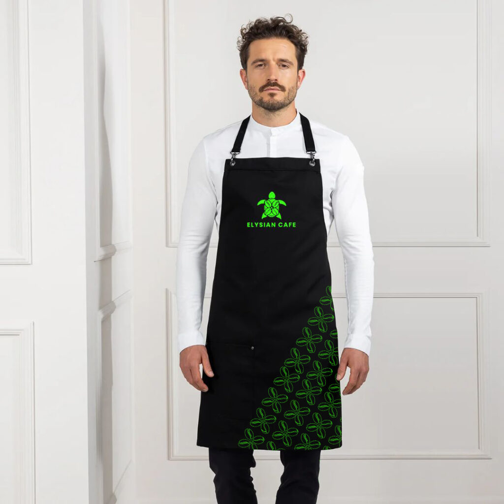 Elysian Cafe Apron Design