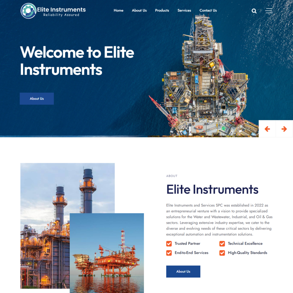 Instrument Elite Website