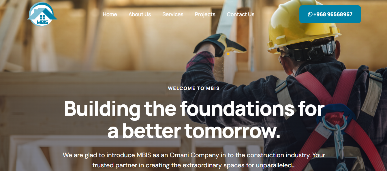 MBIS website design